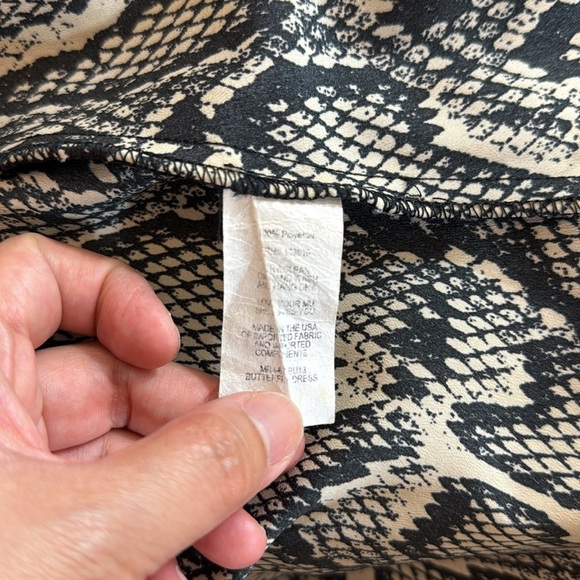 Show Me Your MuMu Snake Print Asymmetrical Midi Dress Size Small - Picture 7 of 7